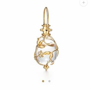 TEMPLE ST CLAIR Gold and Clear Pendant Necklace